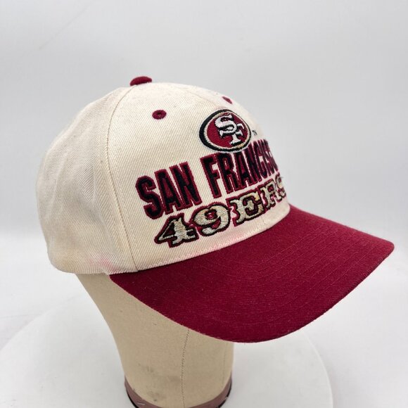 San Francisco 49ers Champion by the Bay NFL One Fits Red White Snapback Hat Cap - Picture 6 of 9